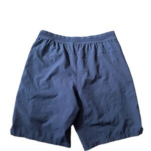 Fabletics The Fundamental Lined Shorts Mens Navy Size M Active Run 9” Inseam